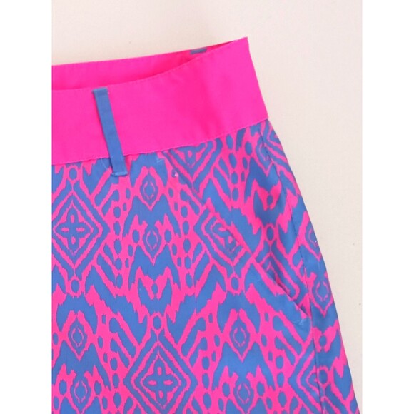 Birdies and Bows Golf Shorts Hot Pink/Blue Print Quick Dry Polyester Sz 2 - Picture 2 of 6